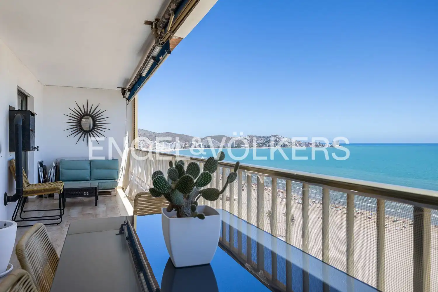 Balcony of Flat for rent in Cullera  with Heating, Terrace and Swimming Pool