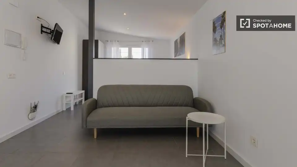 Sala de estar de Piso de alquiler en Valencia con Aire acondicionado, Calefacción y Amueblado