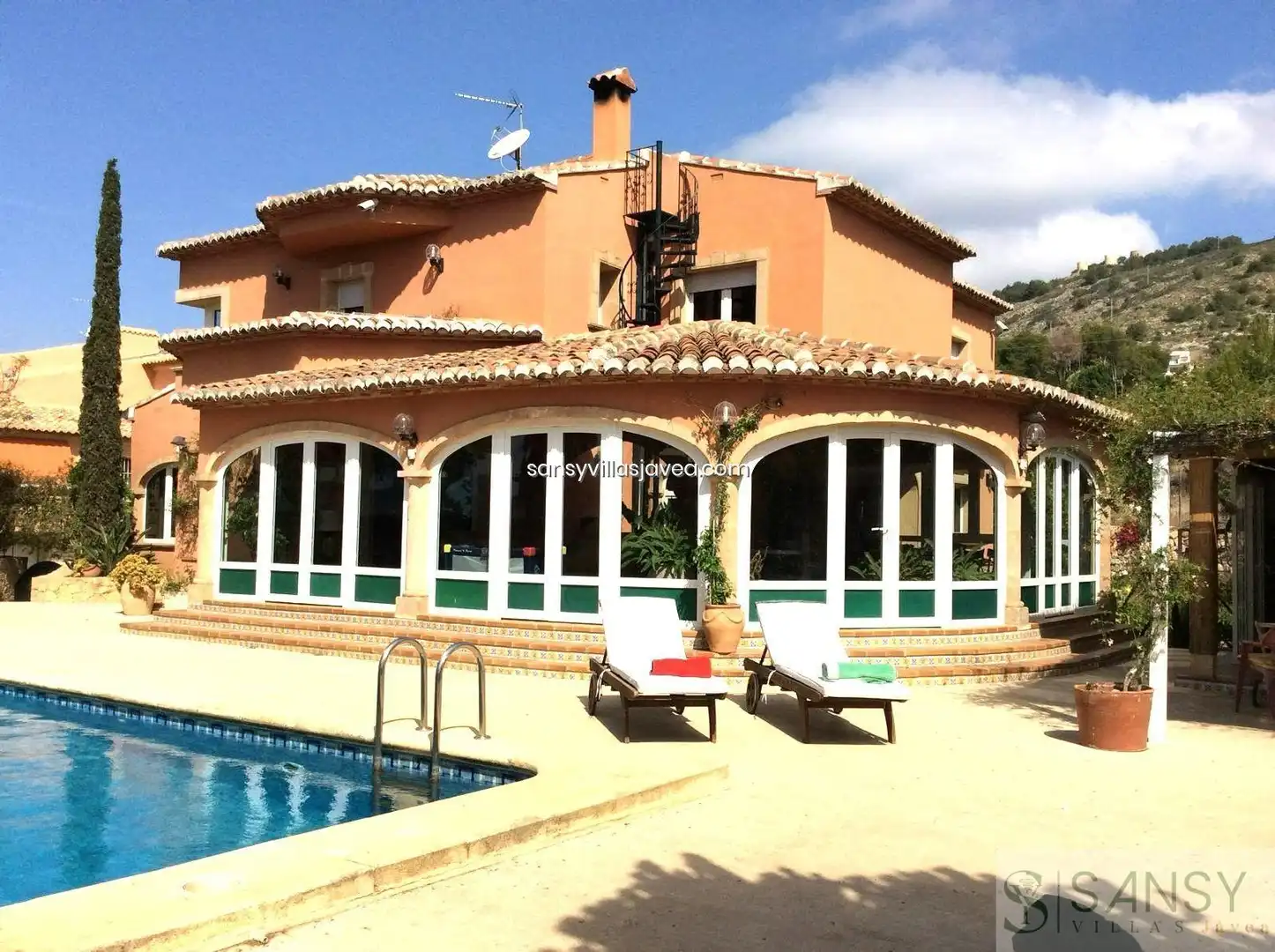 Exterior view of Houses for sale in Jávea / Xàbia  with Air Conditioner, Storage room and Furnished