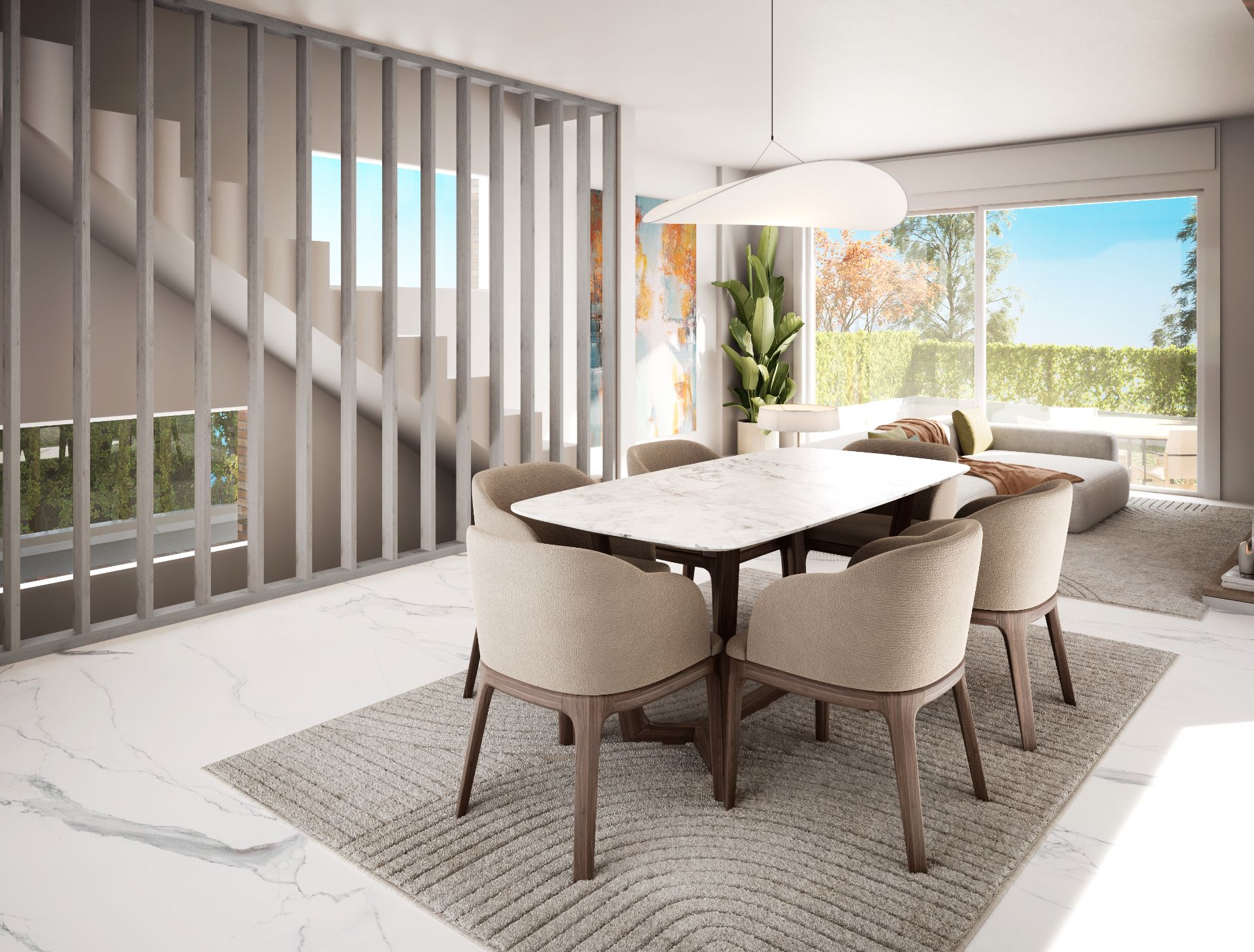 Dining room of Houses for sale in Móstoles  with Air Conditioner, Heating and Private garden