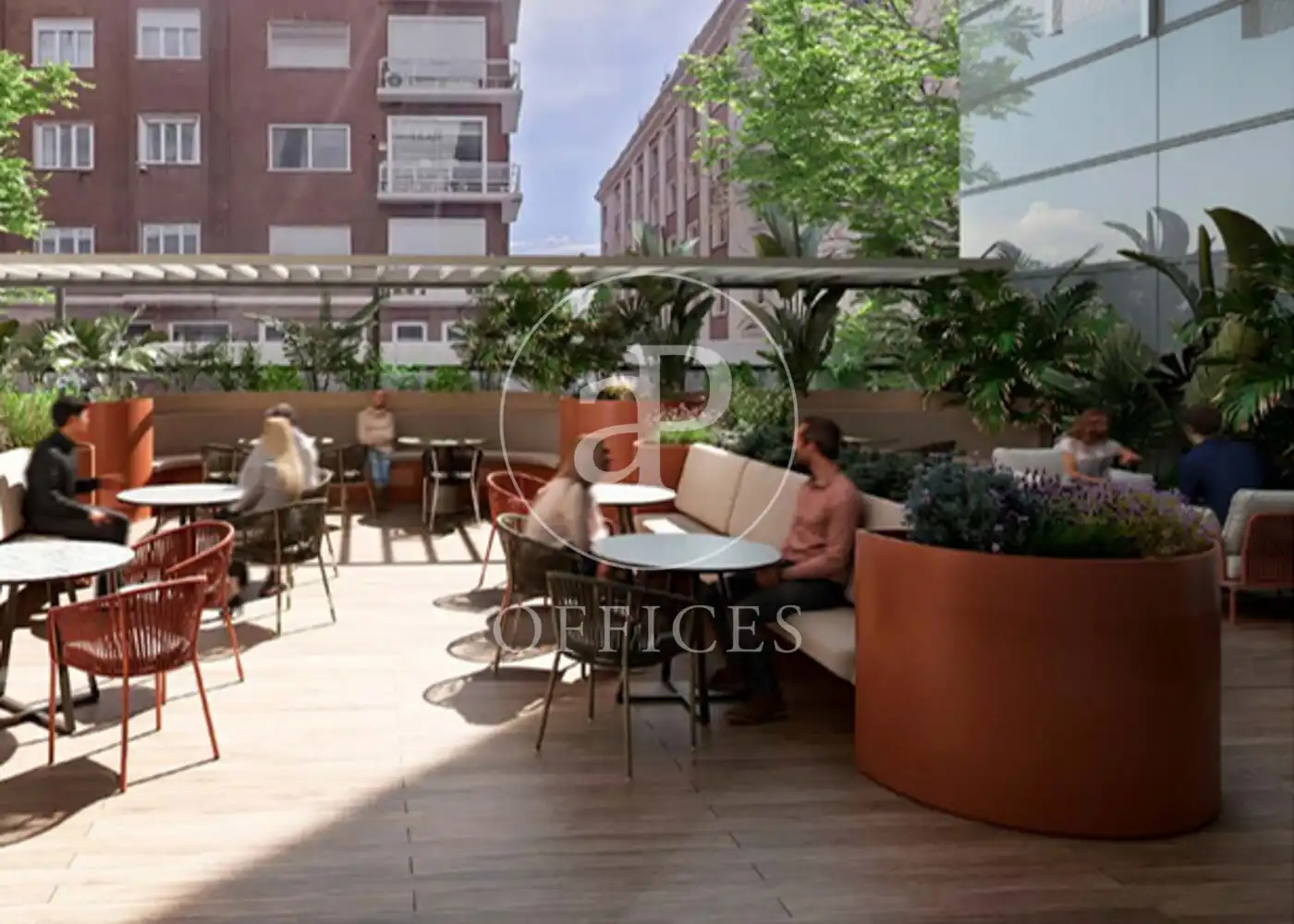 Terrassa de Oficina de lloguer en Madrid amb Aire condicionat i Calefacció