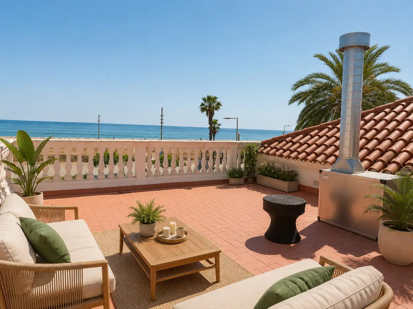 Terrace of Houses for rent in Castelldefels