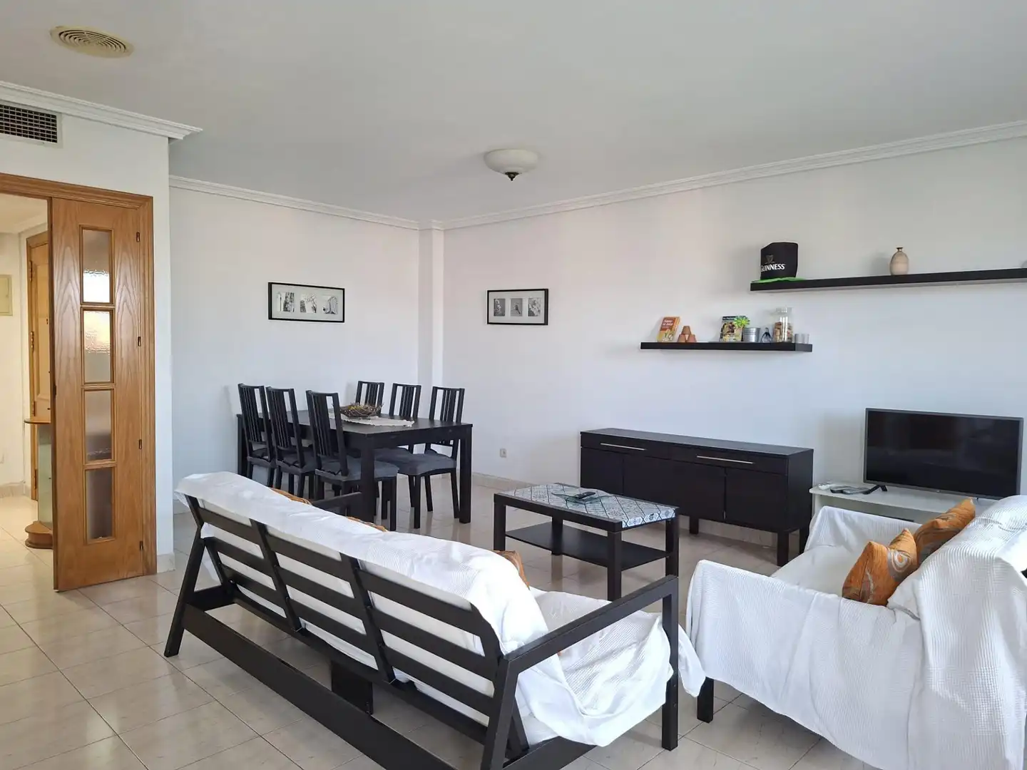 Sala de estar de Piso de alquiler en Murcia con Trastero, Amueblado y Balcón