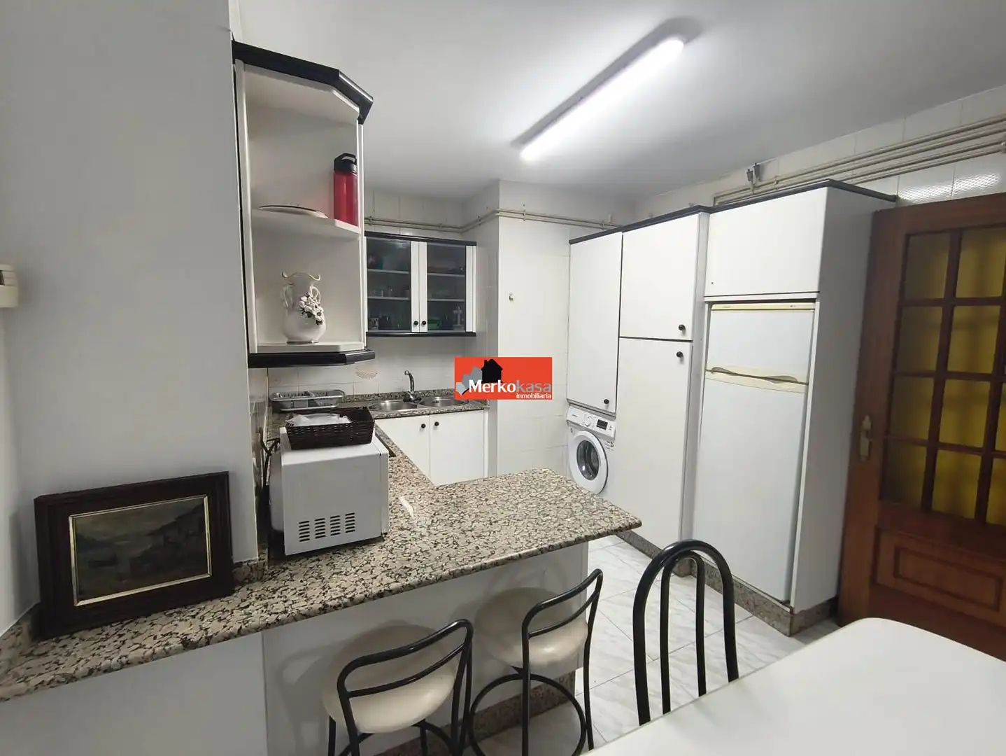 Cocina de Apartamento de alquiler en Lugo con Calefacción, Trastero y Amueblado