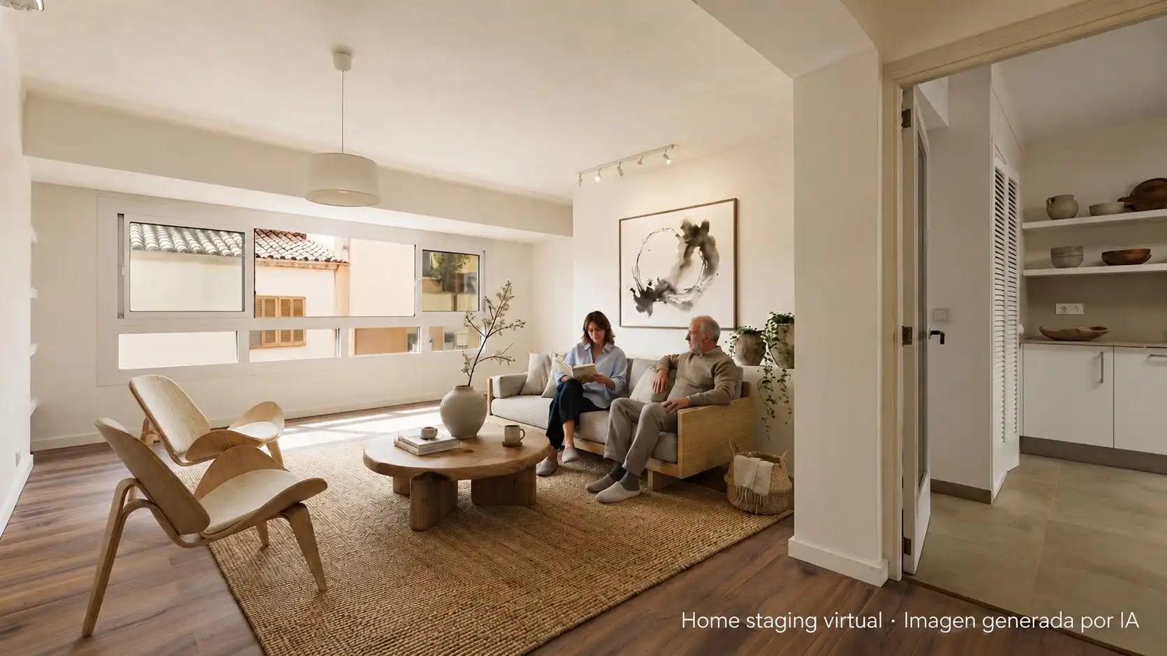 Sala d'estar de Pis en venda en  Palma de Mallorca amb Aire condicionat i Terrassa