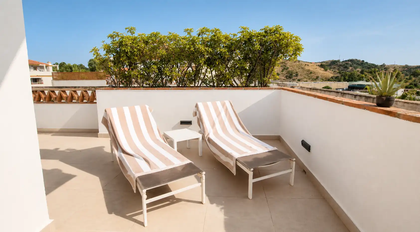 Terraza de Apartamento de alquiler en Mijas con Aire acondicionado, Calefacción y Terraza