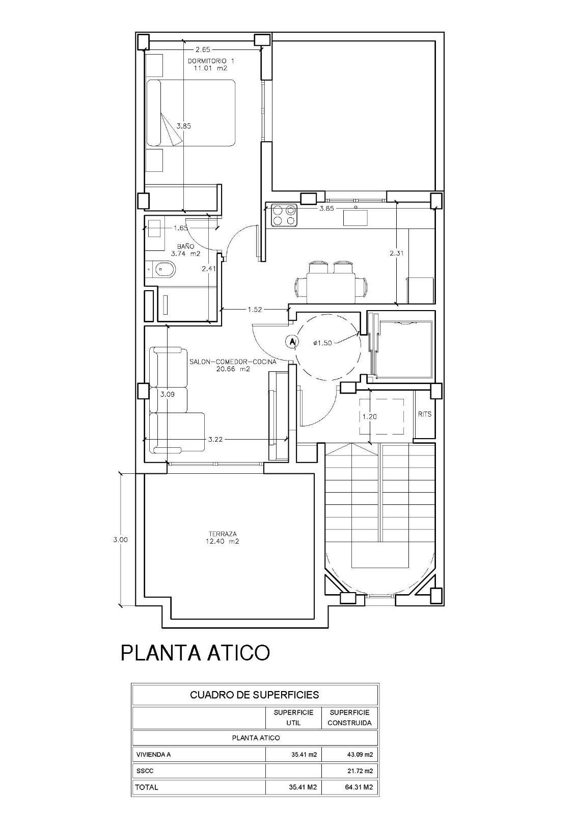 Apartament en venda en  Albacete Capital amb Aire condicionat, Calefacció i Terrassa