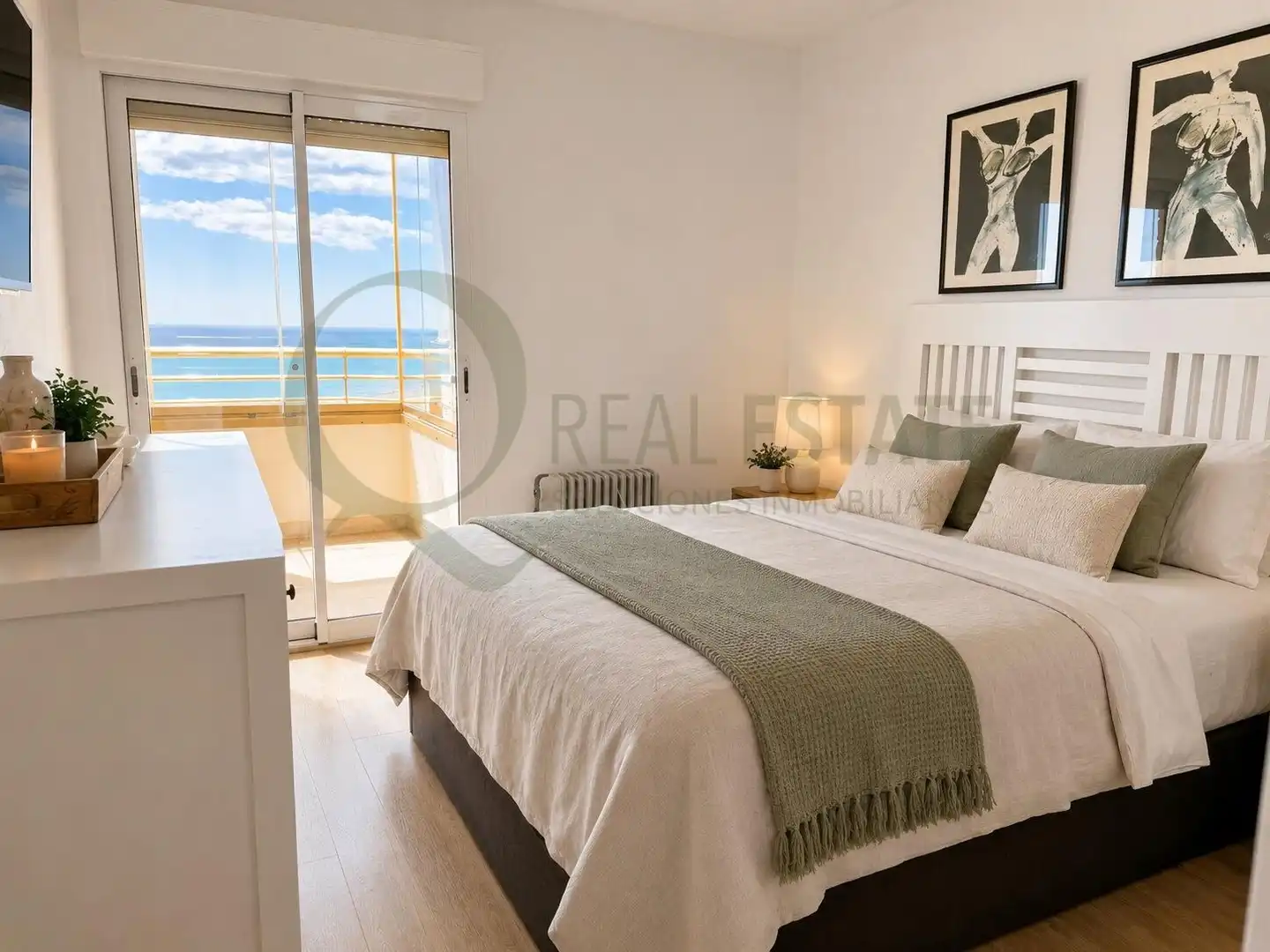 Bedroom of Flat for sale in El Campello  with Air Conditioner, Heating and Private garden