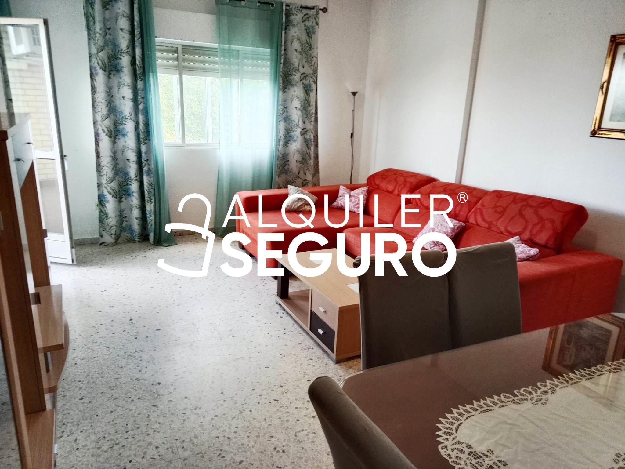 Sala de estar de Piso de alquiler en Mérida con Aire acondicionado, Terraza y Trastero