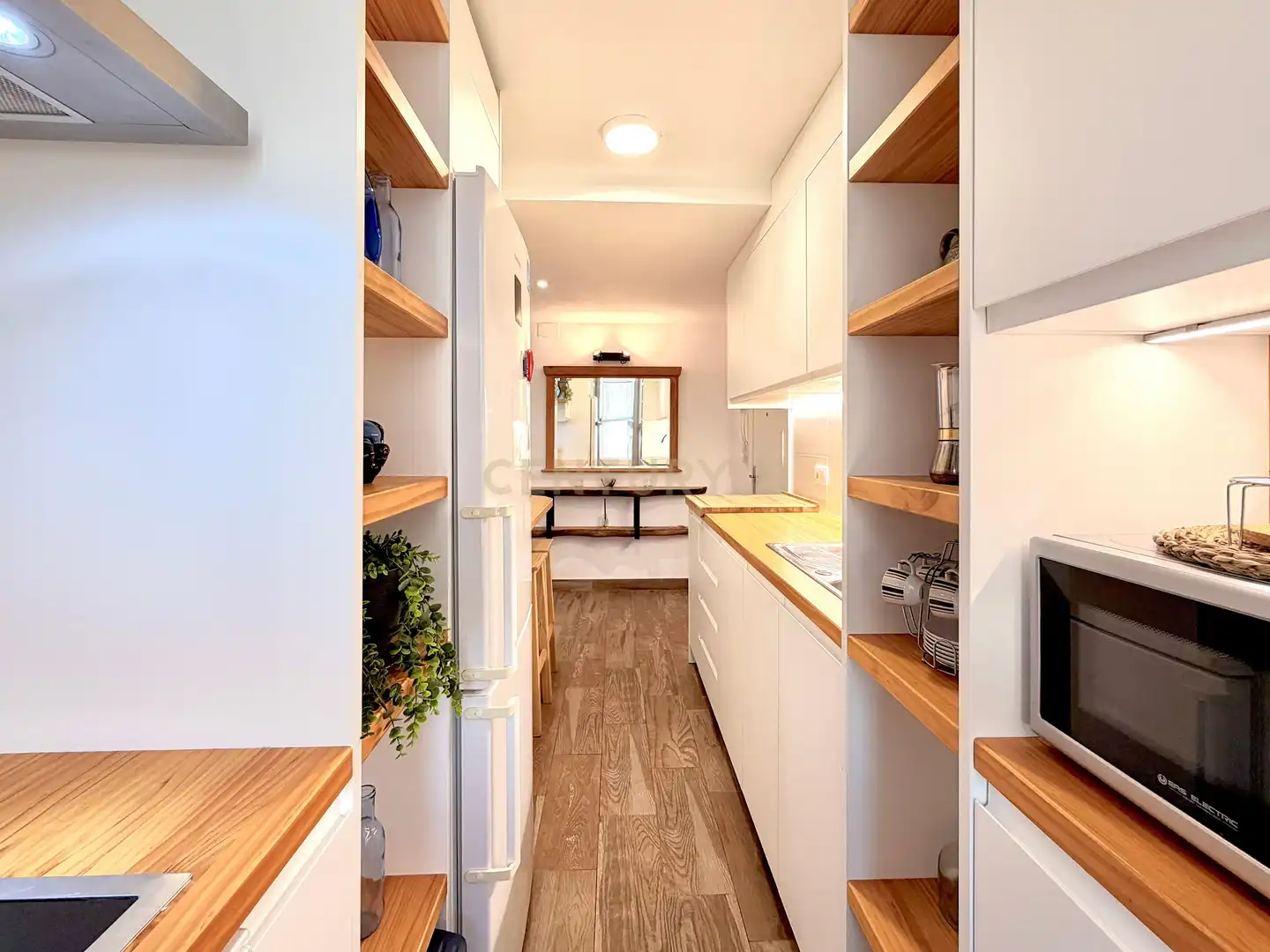 Kitchen of Flat for rent in El Campello  with Air Conditioner, Oven and Washing machine