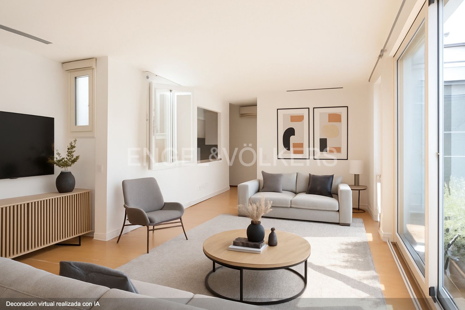 Living room of Attic for sale in  Madrid Capital  with Air Conditioner, Heating and Terrace