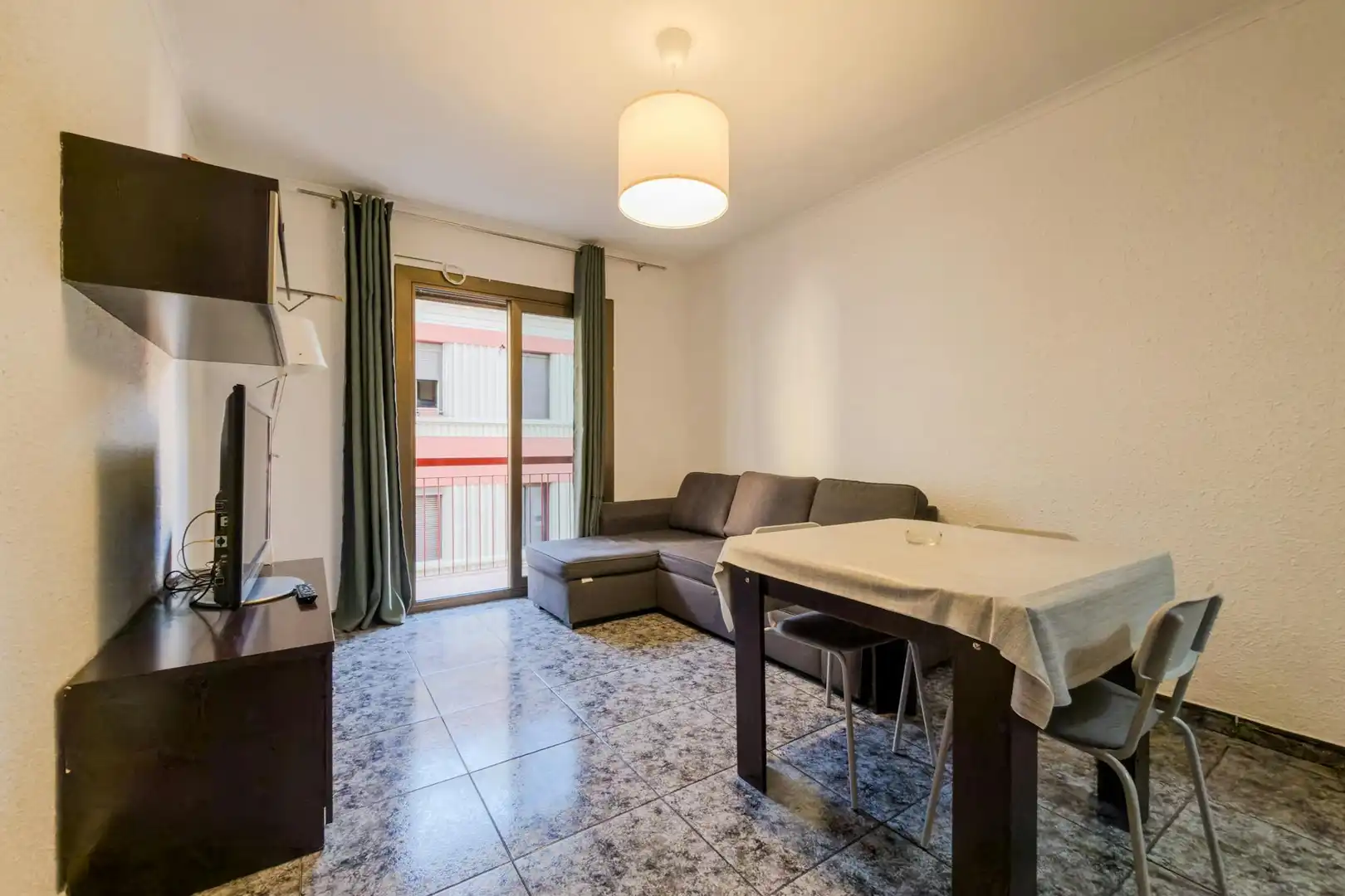 Sala d'estar de Pis de lloguer en Barcelona amb Calefacció, Rentadora i TV