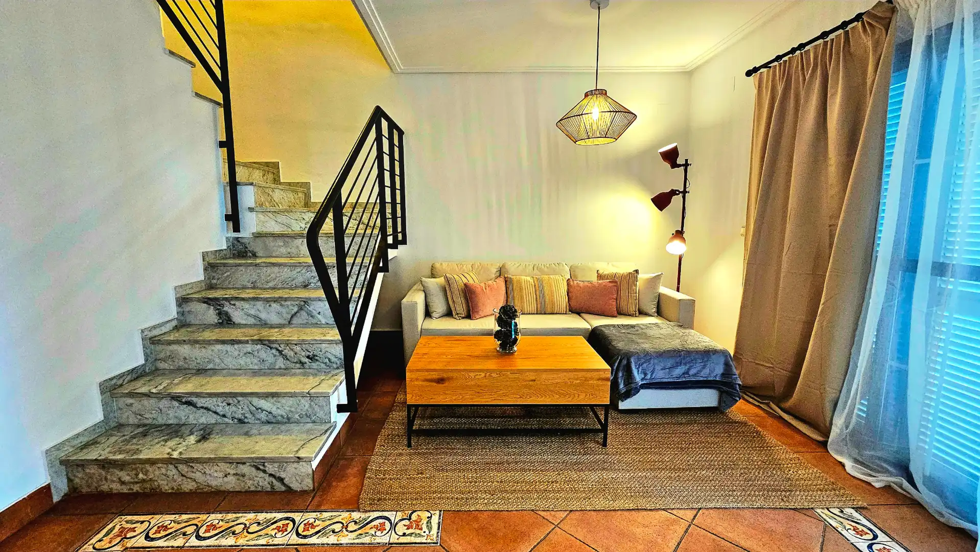 Living room of Houses for rent in Islantilla  with Private garden, Furnished and Oven