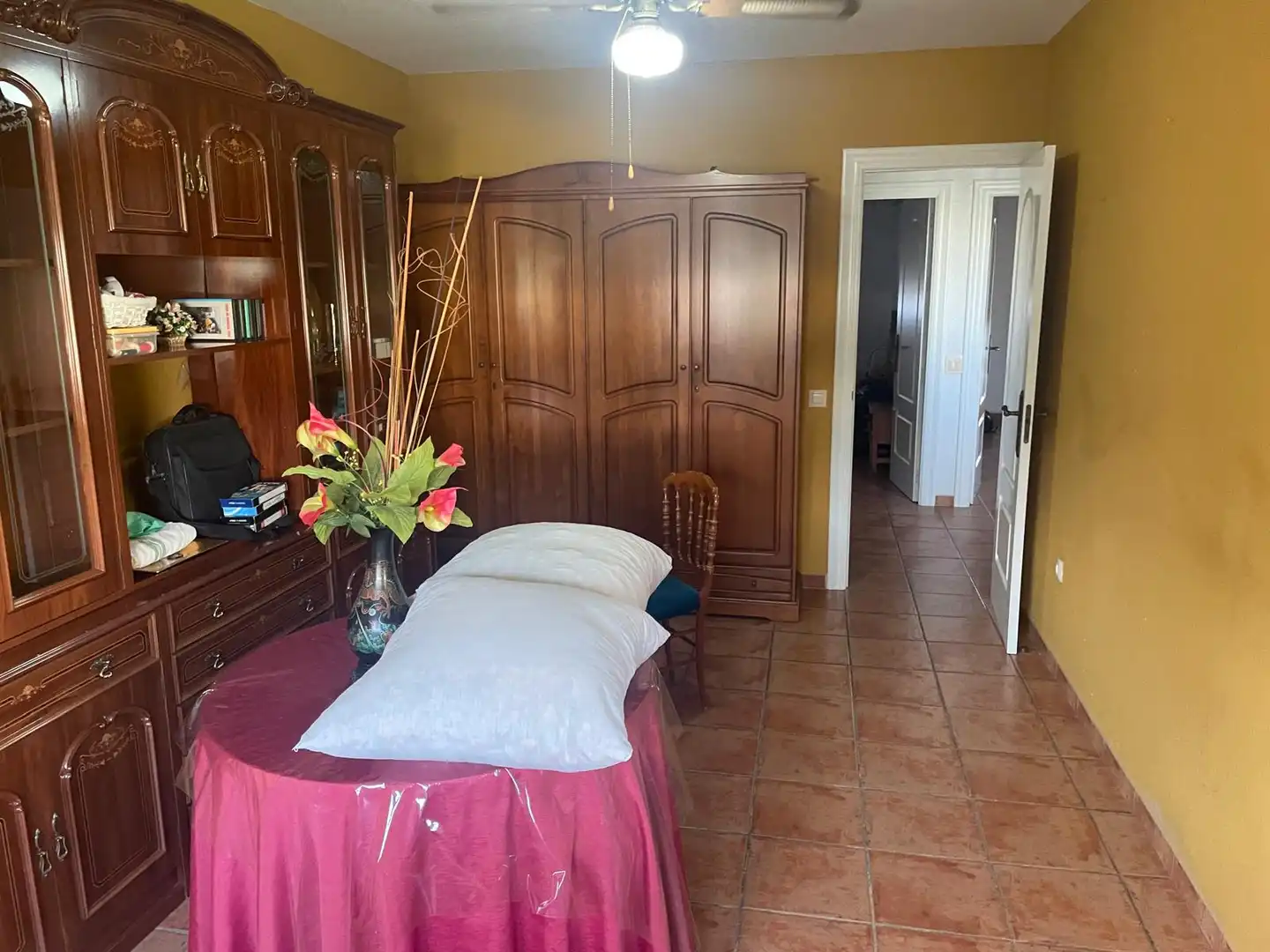 Dormitori de Casa o xalet de lloguer en Roquetas de Mar amb Aire condicionat, Calefacció i Jardí privat