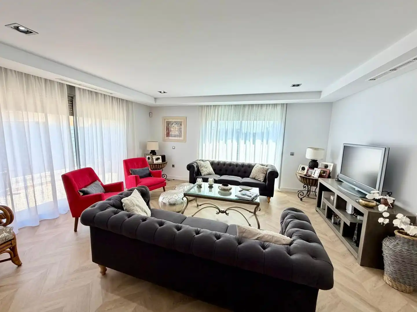 Sala de estar de Casa o chalet en venta en Almería con Trastero y Piscina