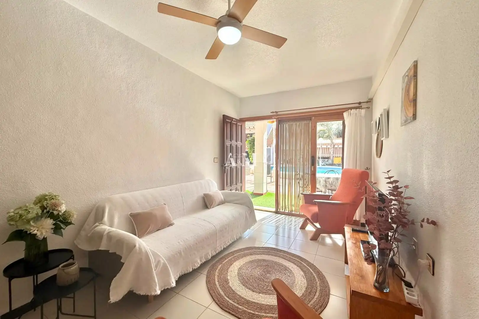 Living room of Flat for rent in Pilar de la Horadada  with Air Conditioner, Heating and Terrace