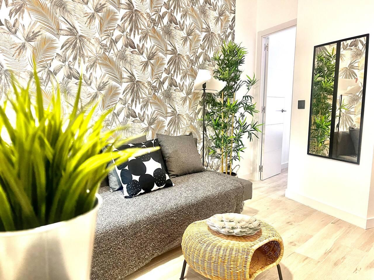 Sala de estar de Planta baja de alquiler en  Madrid Capital con Amueblado