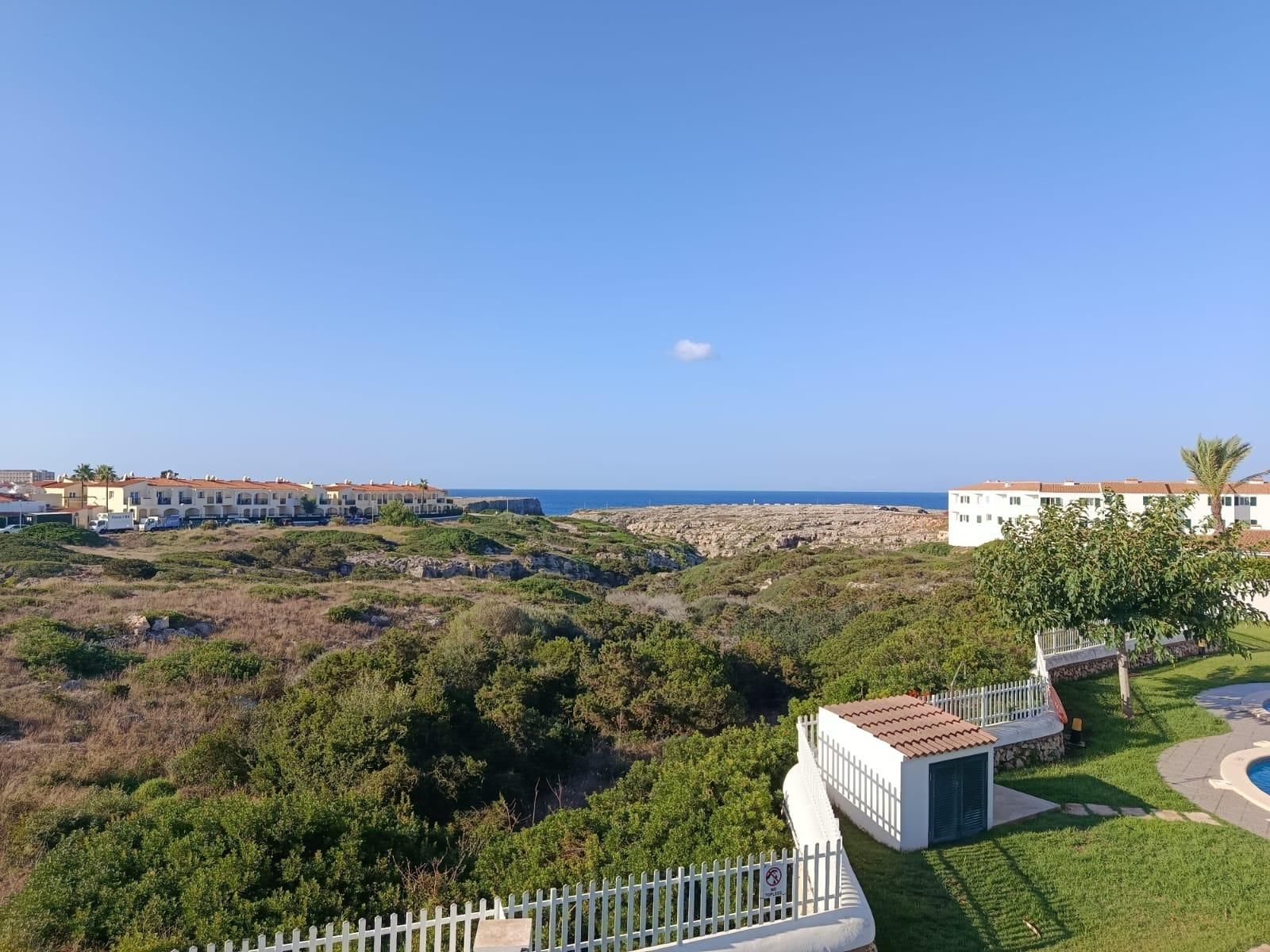 Exterior view of Single-family semi-detached for sale in Ciutadella de Menorca  with Private garden and Community pool