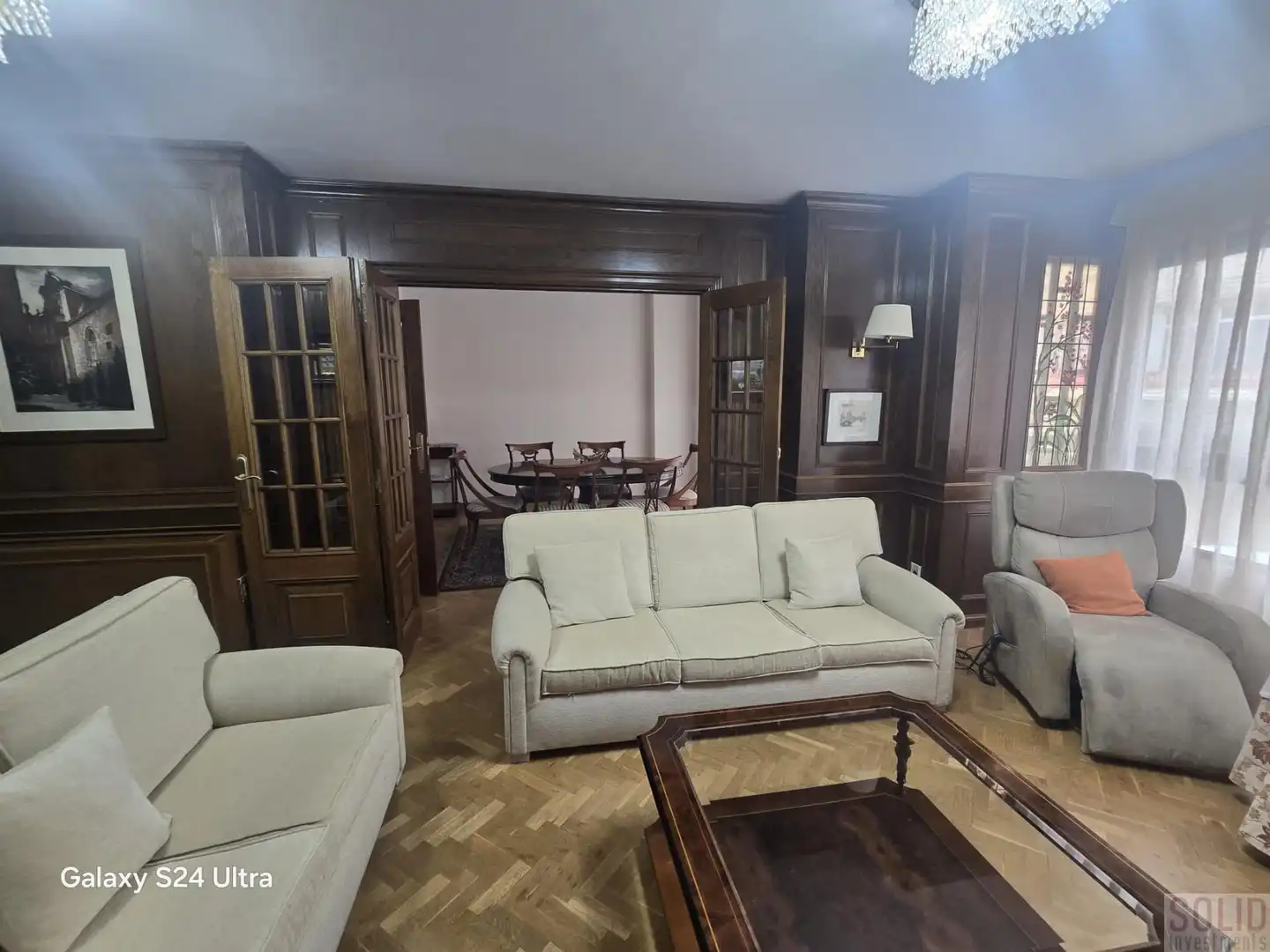 Living room of Flat for rent in Valencia  with Air Conditioner and Balcony
