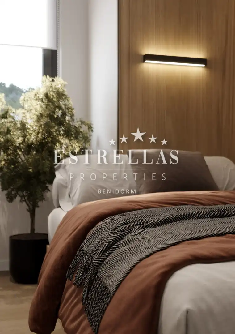 Schlafzimmer von Wohnungen zum Verkauf in Benidorm mit Klimaanlage, Heizung und Terrasse