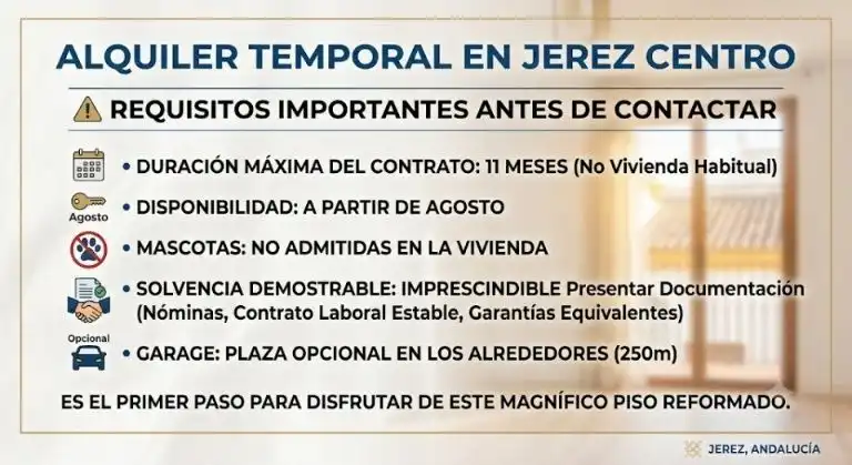Flat for rent in Jerez de la Frontera  with Air Conditioner, Heating and Terrace