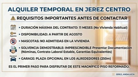 Foto 3 de Piso de alquiler en Centro, Jerez de la Frontera