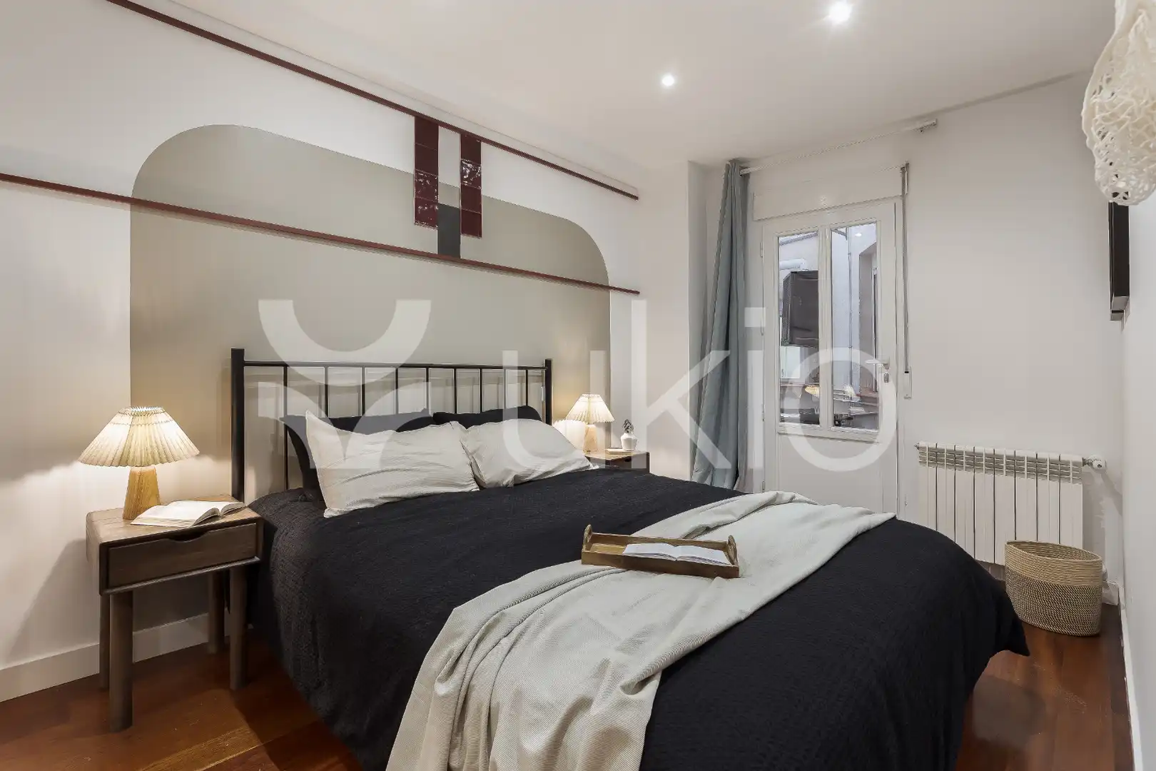 Schlafzimmer von Wohnungen zur Miete in Madrid mit Klimaanlage, Heizung und Möbliert