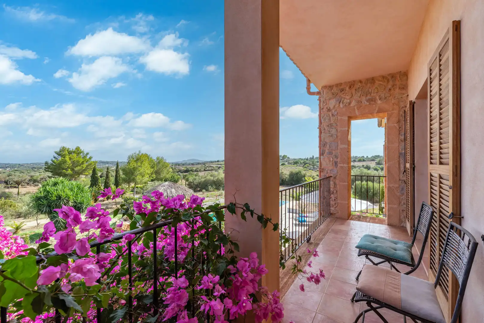 Terrassa de Finca rústica en venda en Sant Llorenç des Cardassar amb Aire condicionat, Terrassa i Moblat