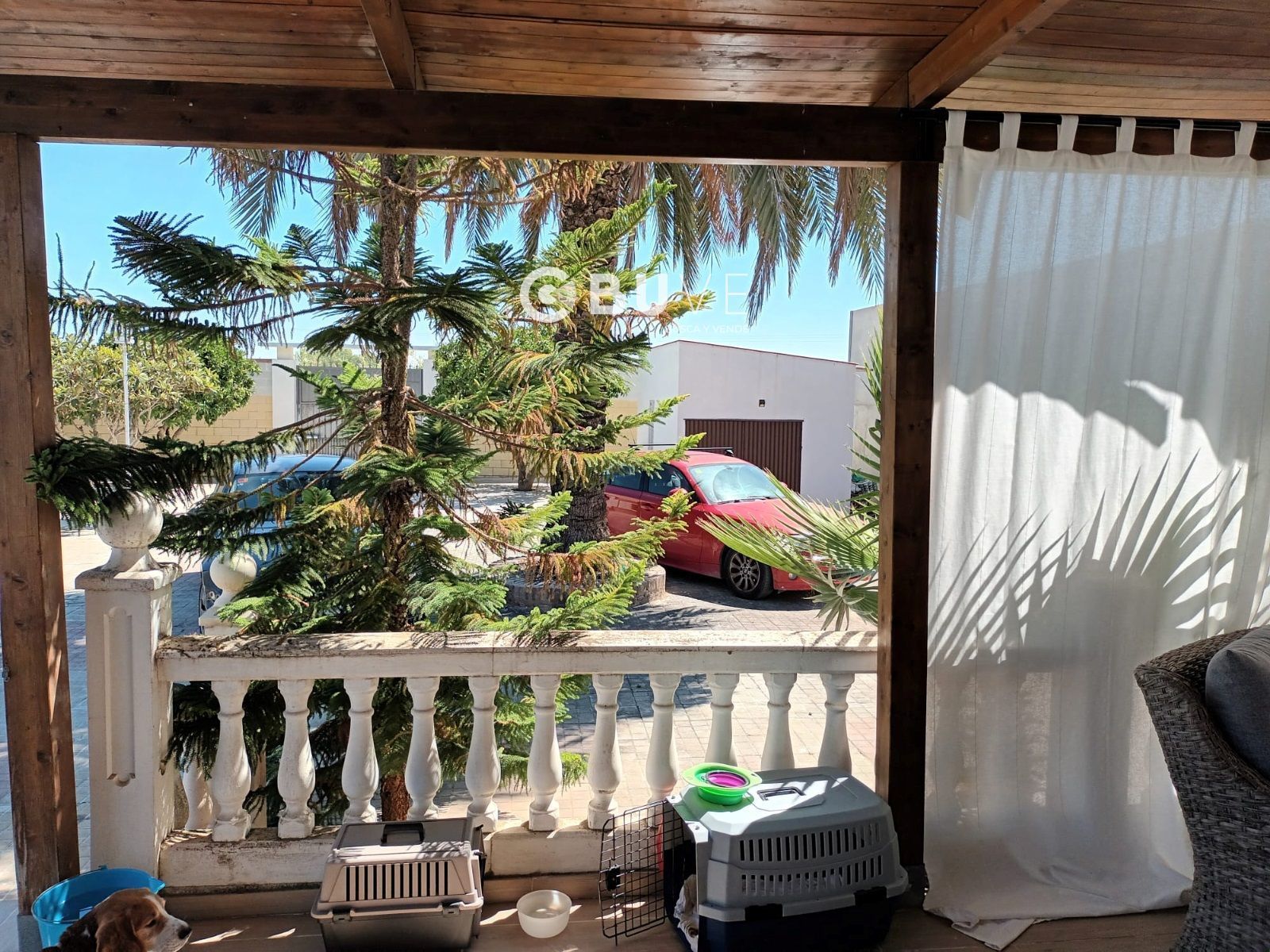 Vista exterior de Casa o xalet en venda en Almensilla amb Aire condicionat, Traster i Piscina