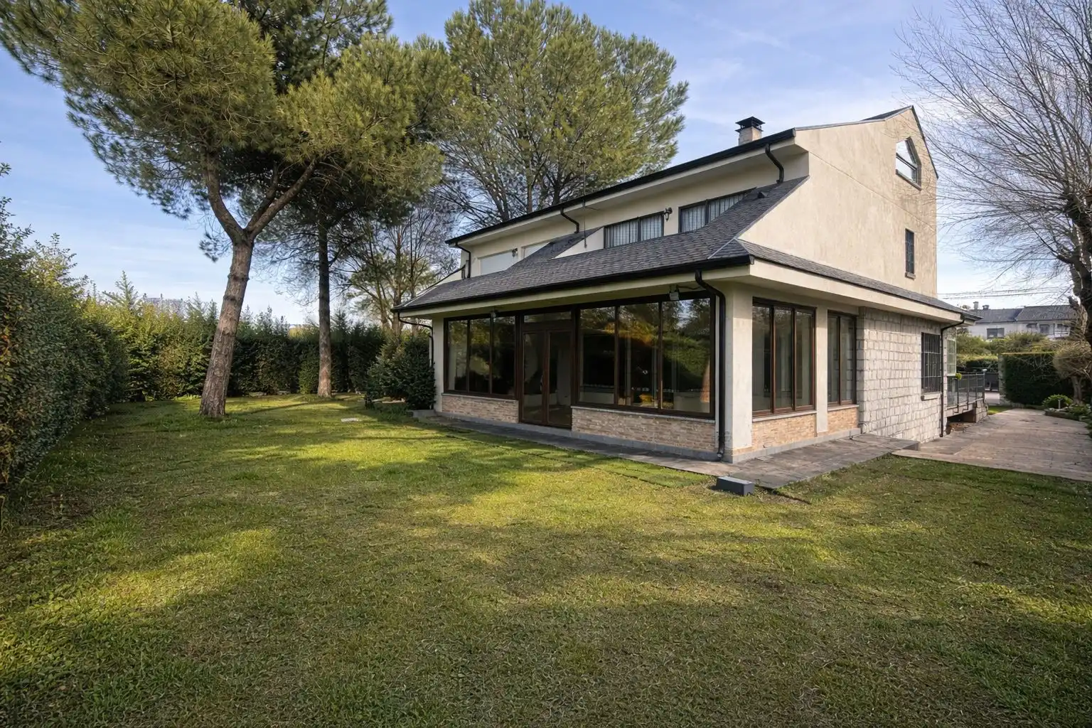 Vista exterior de Casa adosada en venta en Alpedrete con Aire acondicionado, Calefacción y Jardín privado