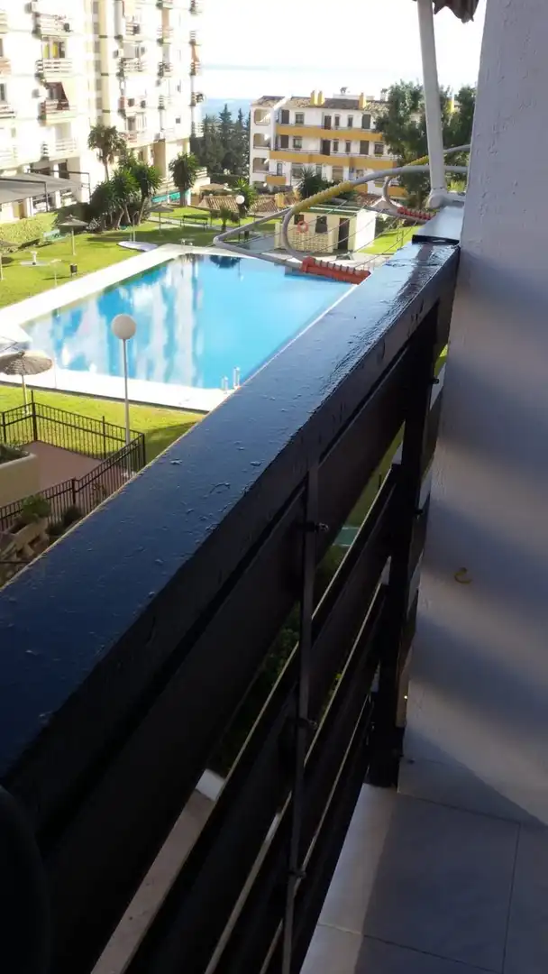 Terrasse von Wohnungen zum Verkauf in Benalmádena mit Klimaanlage, Möbliert und Gemeinschaftspool
