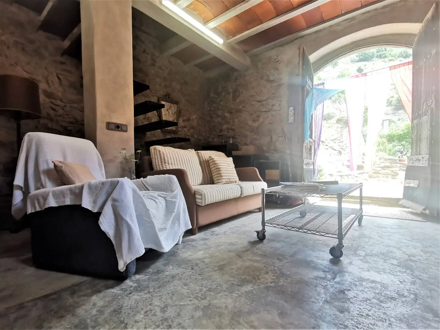 Sala de estar de Casa o chalet en venta en Porrera con Calefacción, Jardín privado y Terraza
