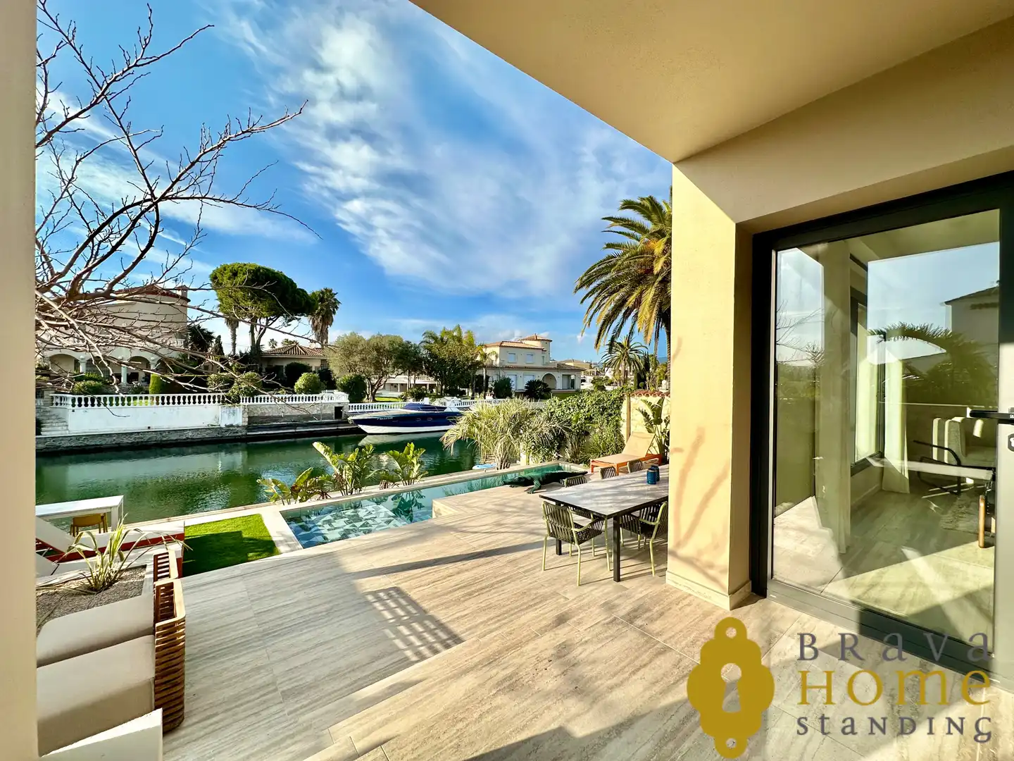 Terraza de Casa o chalet en venta en Empuriabrava con Aire acondicionado, Jardín privado y Terraza