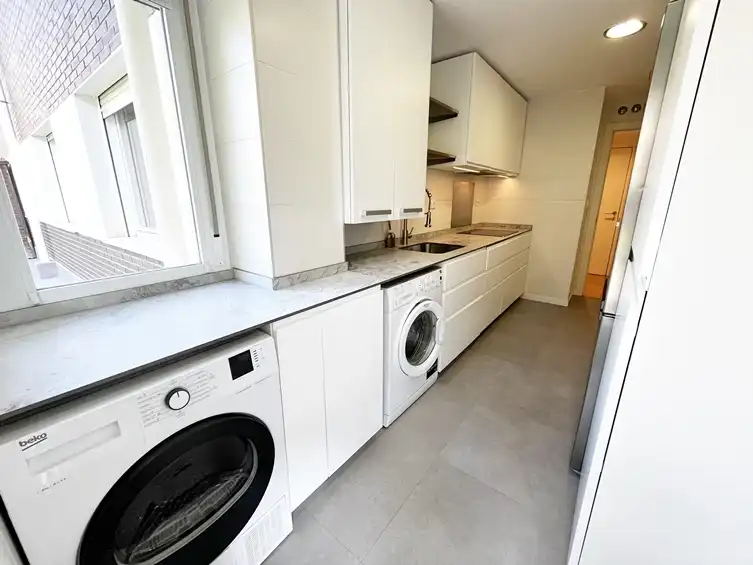 Kitchen of Flat for rent in Las Rozas de Madrid  with Air Conditioner, Heating and Private garden