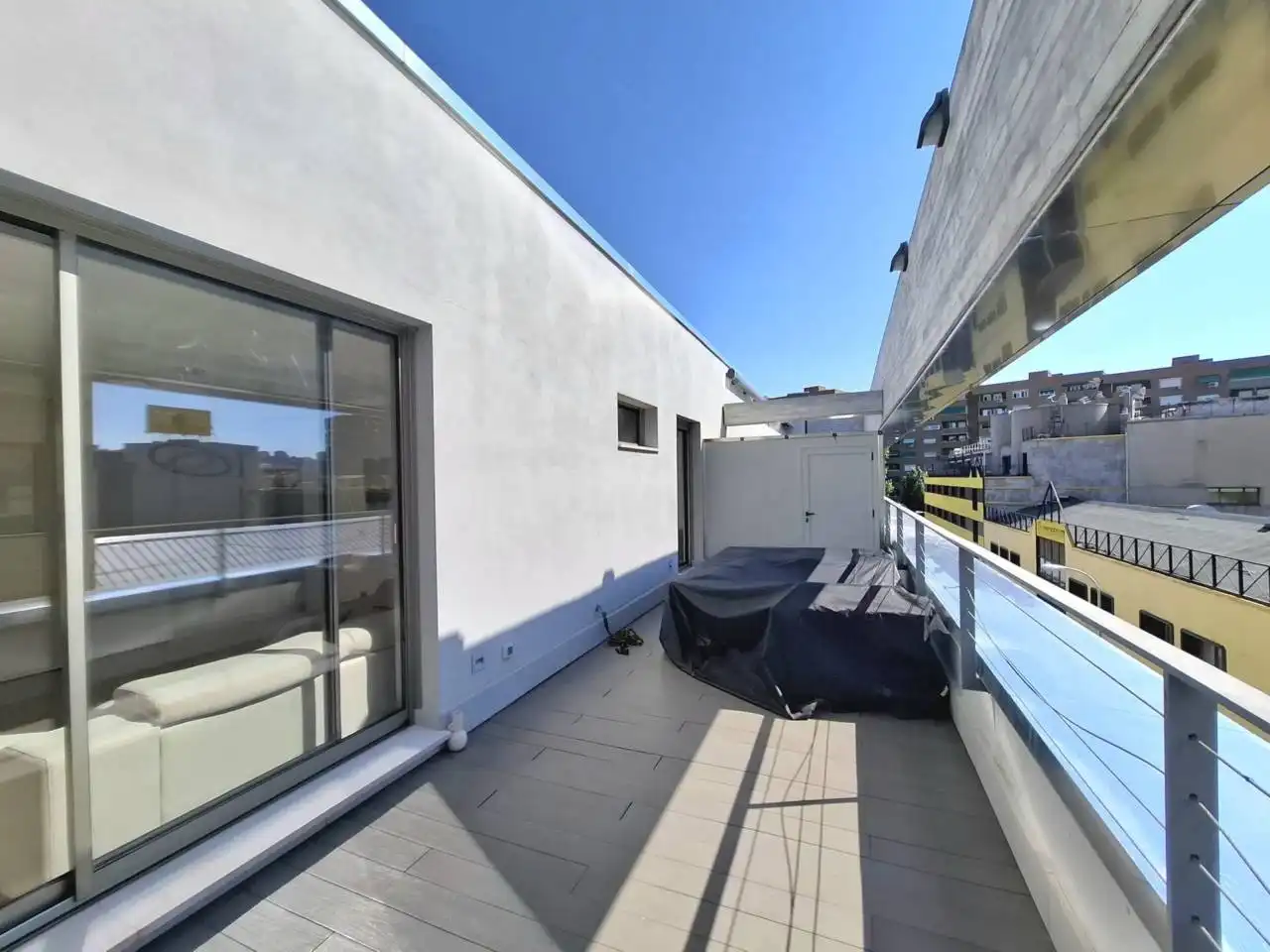 Terraza de Piso de alquiler en Madrid con Aire acondicionado, Calefacción y Parquet