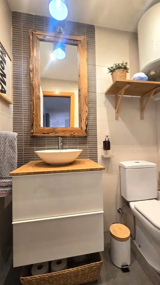 Baño de Piso de alquiler en Castellón de la Plana / Castelló de la Plana con Aire acondicionado y Terraza