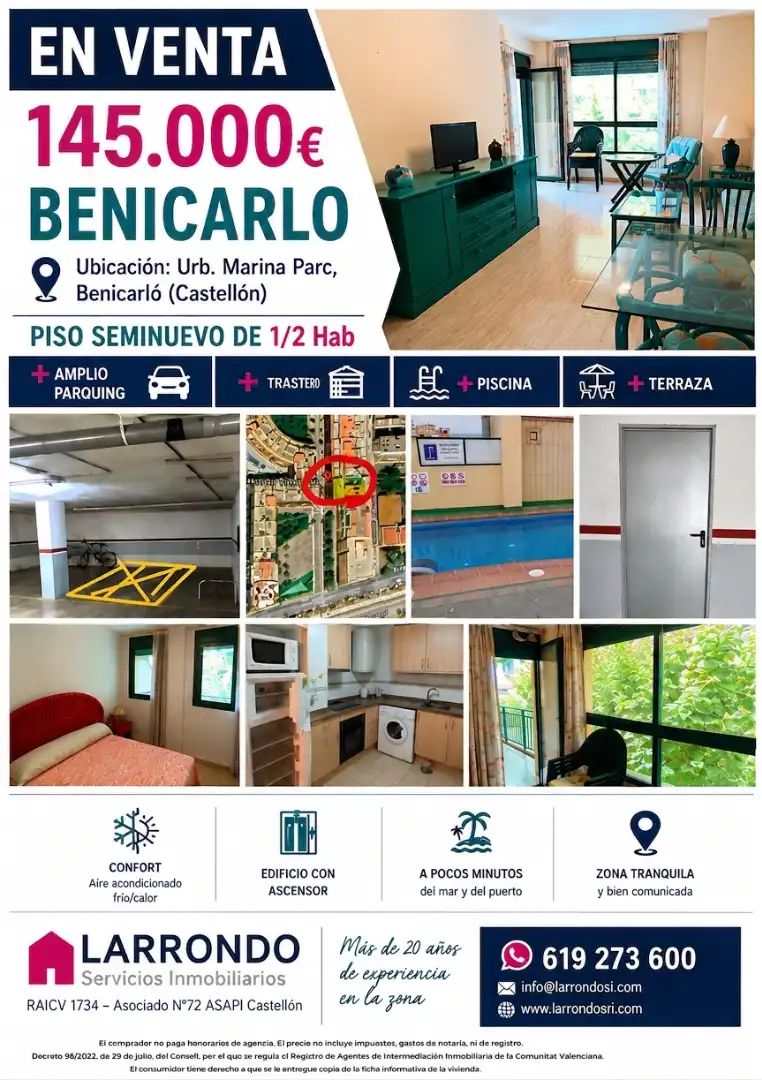 Mini appartamento con piscina in vendita a Carrer d'Hernán Cortés 53