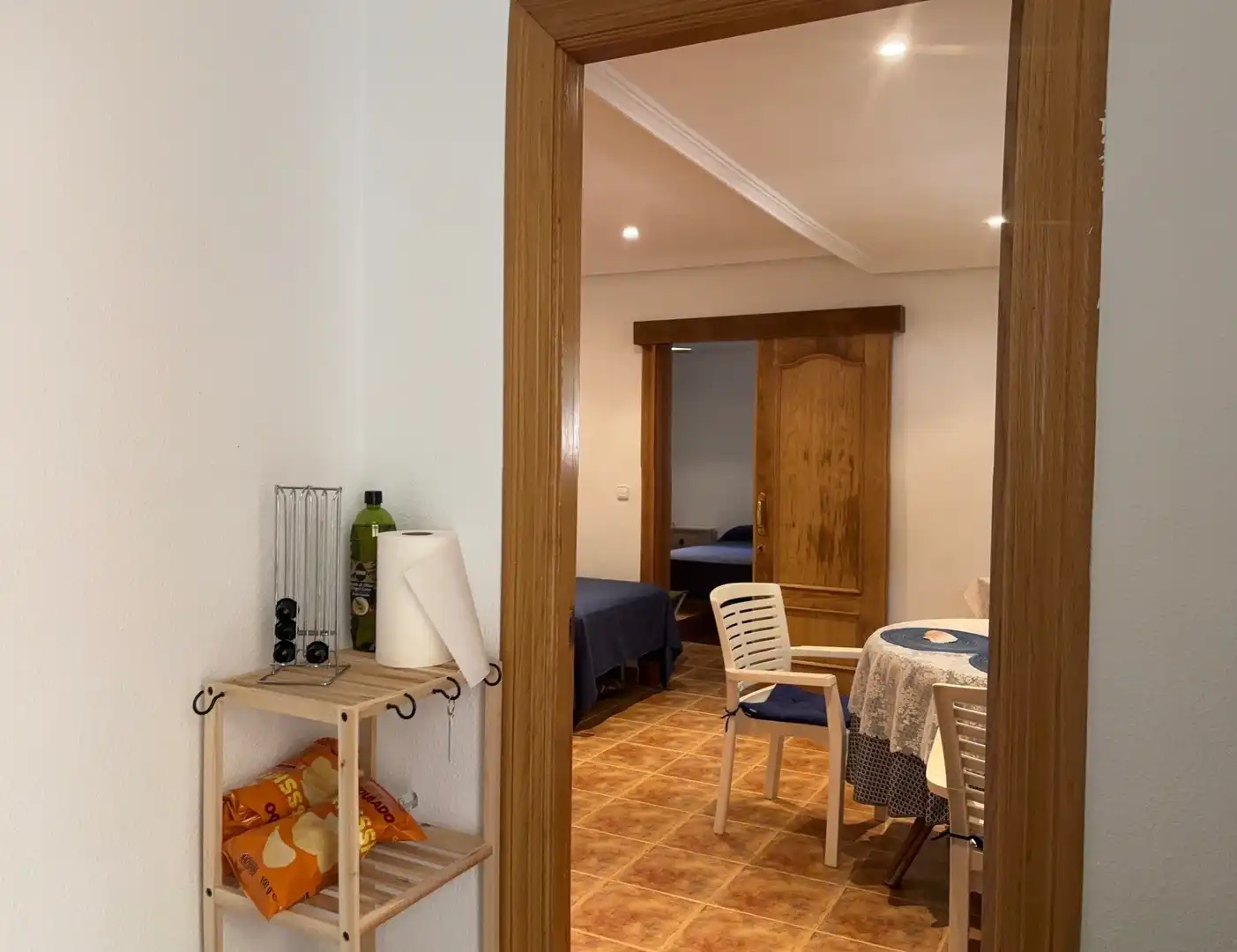 Schlafzimmer von Erdgeschoss zum Verkauf in La Manga del Mar Menor mit Klimaanlage, Privatgarten und Schwimmbad