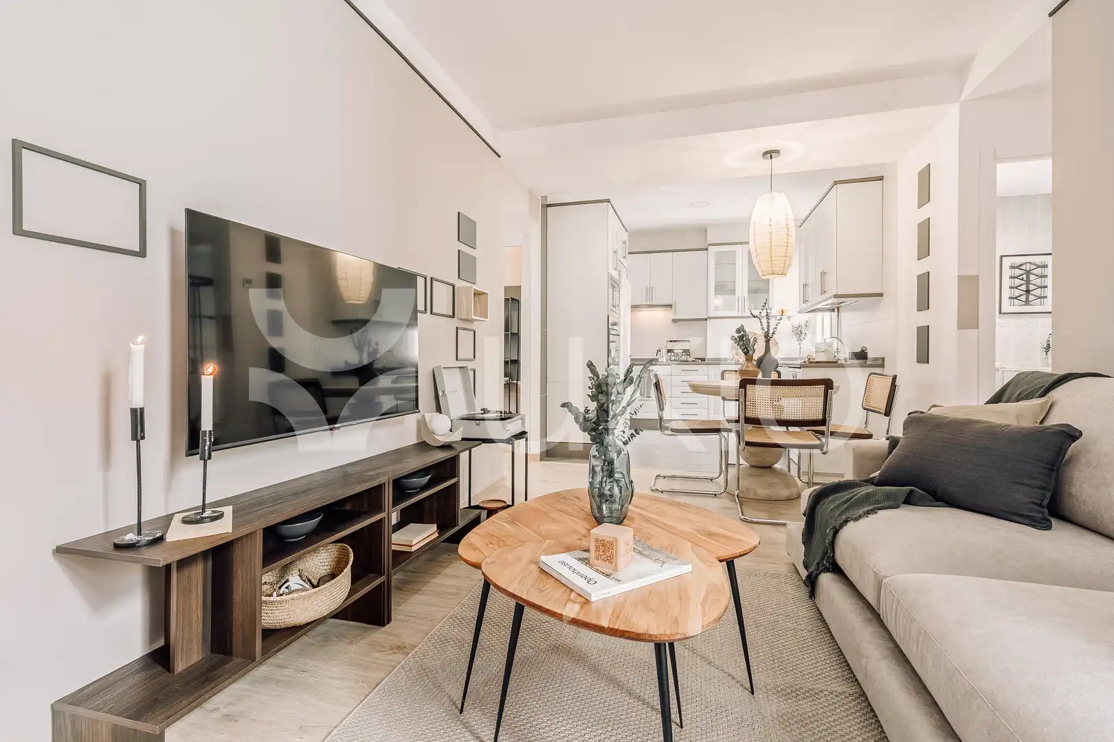Sala d'estar de Apartament de lloguer en Madrid amb Aire condicionat, Calefacció i Moblat