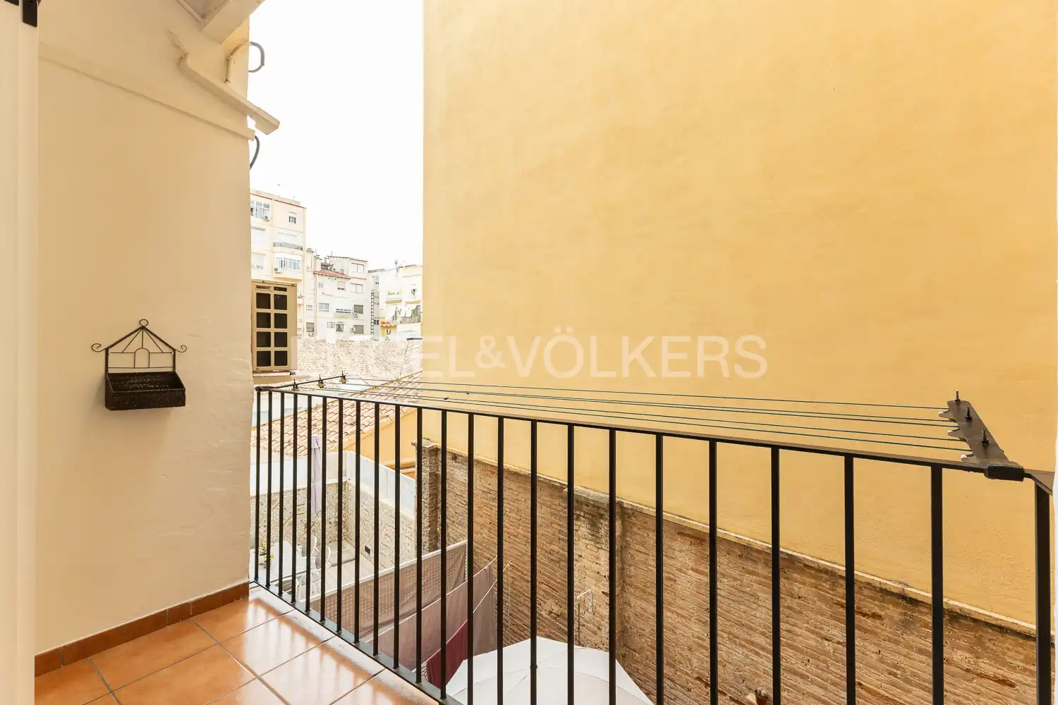 Balcony of Flat for rent in Valencia  with Air Conditioner, Heating and Furnished