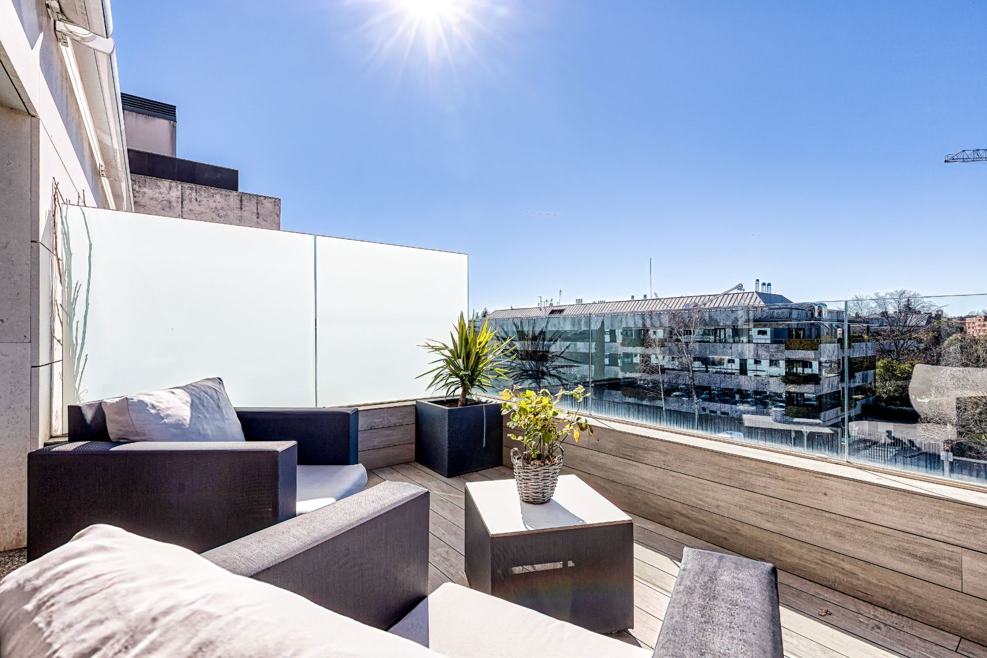 Terrace of Attic for rent in Pozuelo de Alarcón  with Air Conditioner, Heating and Terrace