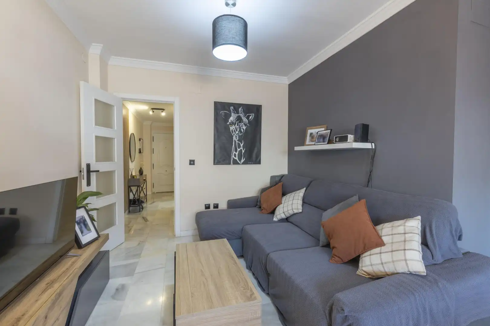 Sala d'estar de Pis en venda en Gójar amb Aire condicionat, Balcó i Piscina comunitària