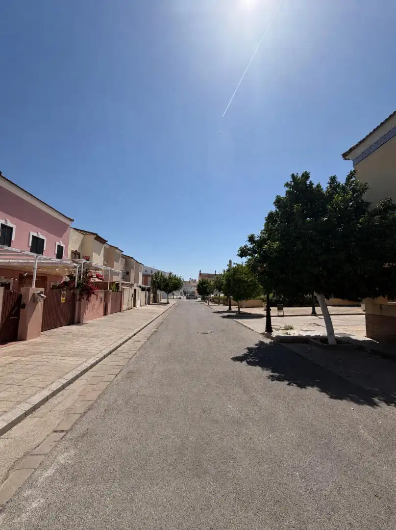 Vista exterior de Casa adosada en venta en Santiponce