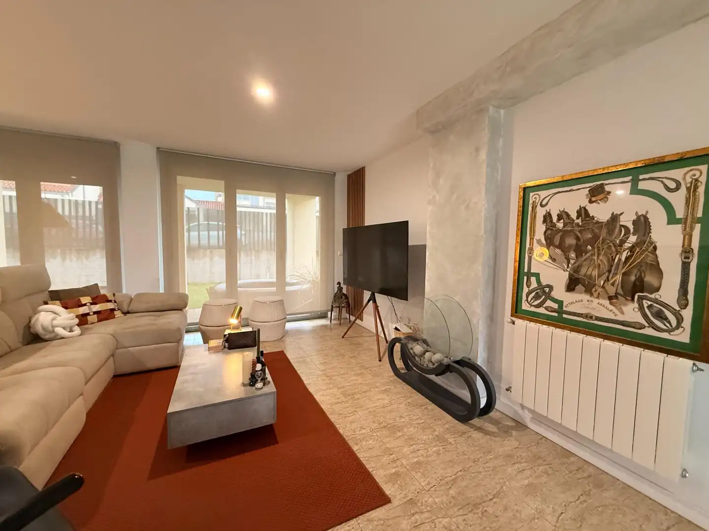 Sala d'estar de Casa o xalet en venda en Hazas de Cesto amb Calefacció, Jardí privat i Terrassa