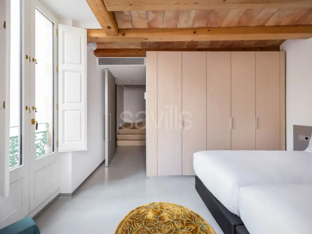Dormitori de Apartament de lloguer en Barcelona amb Piscina i Moblat