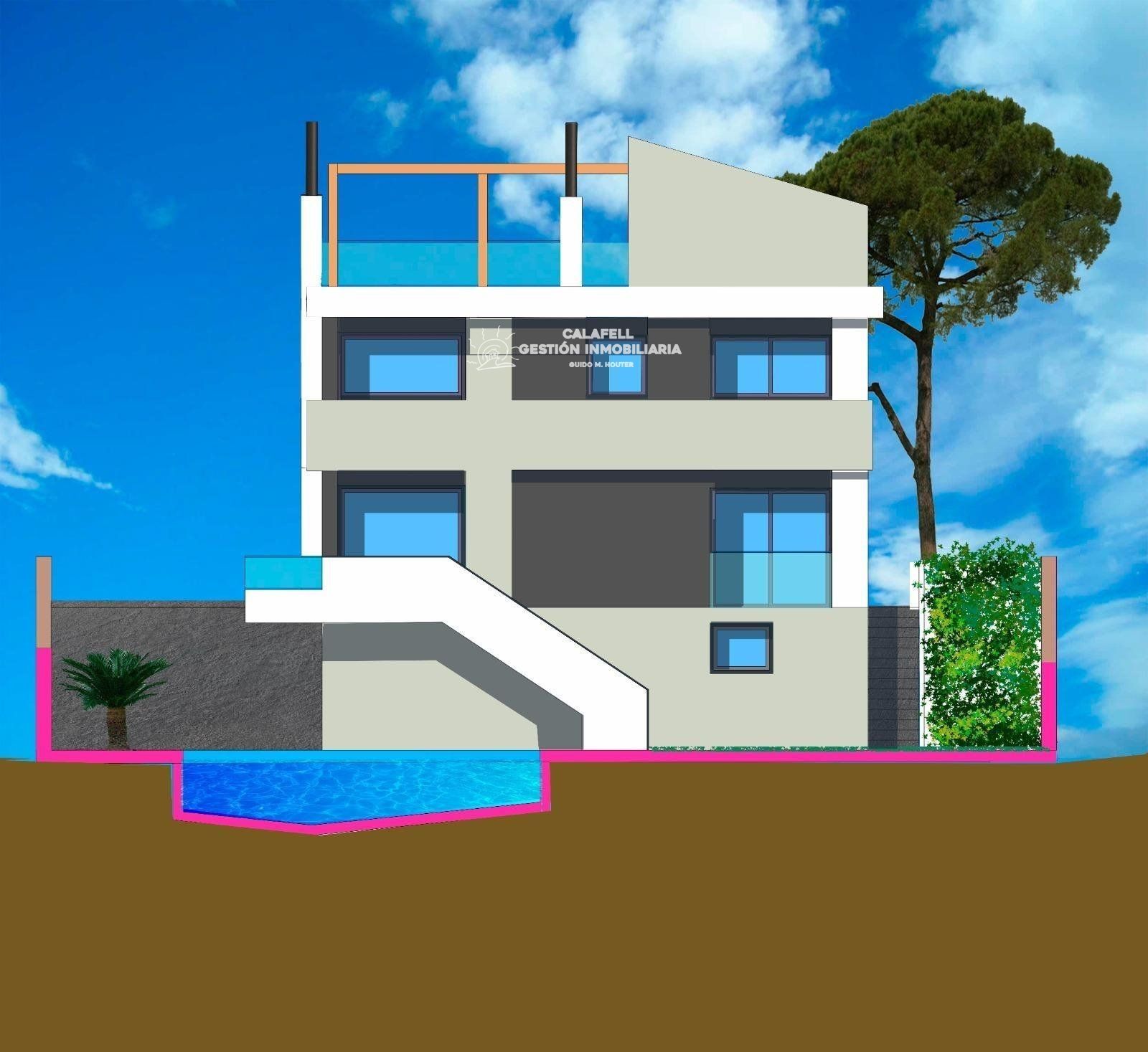 Außenansicht von Haus oder Chalet zum Verkauf in Calafell mit Klimaanlage, Heizung und Terrasse