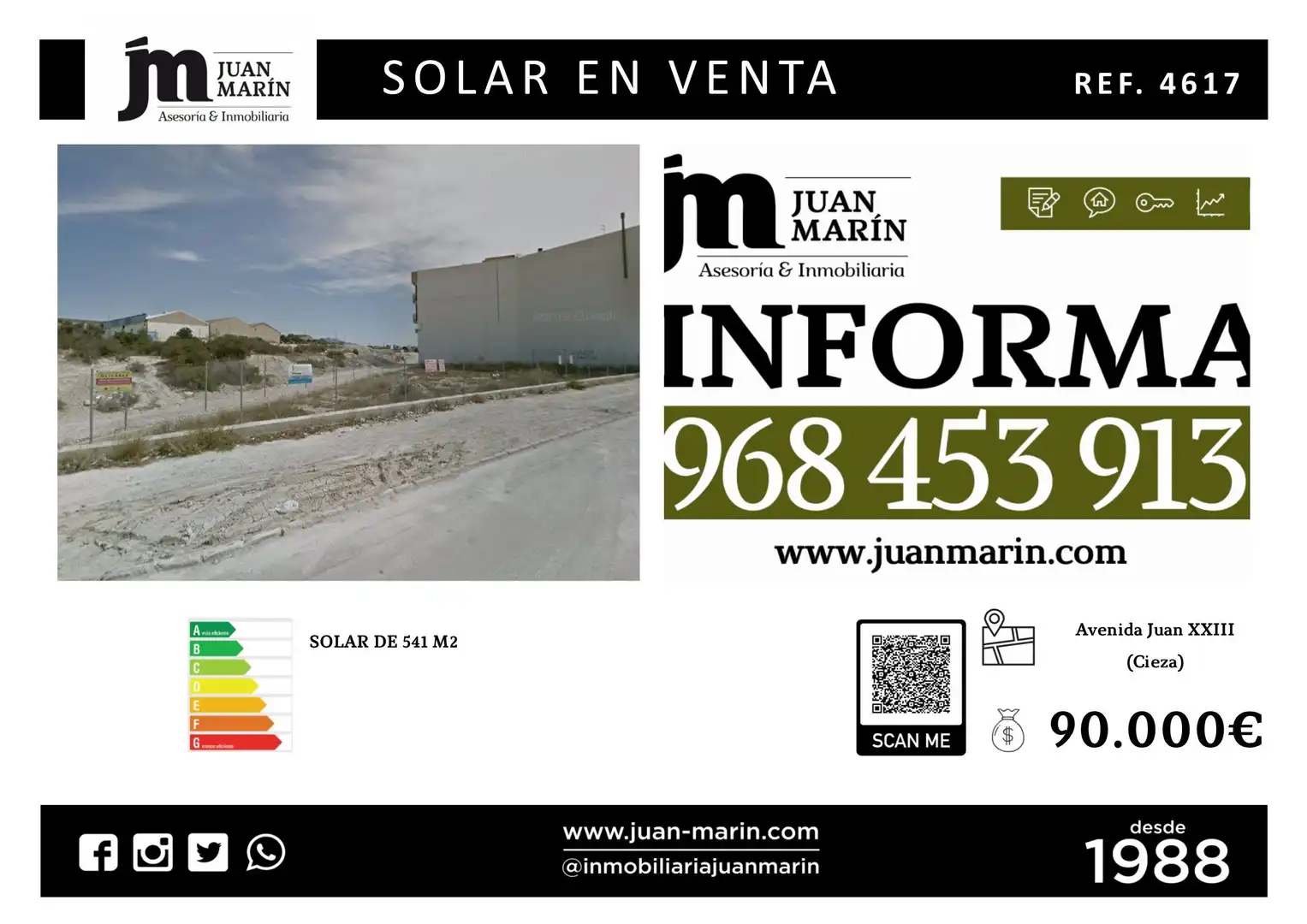 Terreny residencial en venda a Cieza, imagen 2