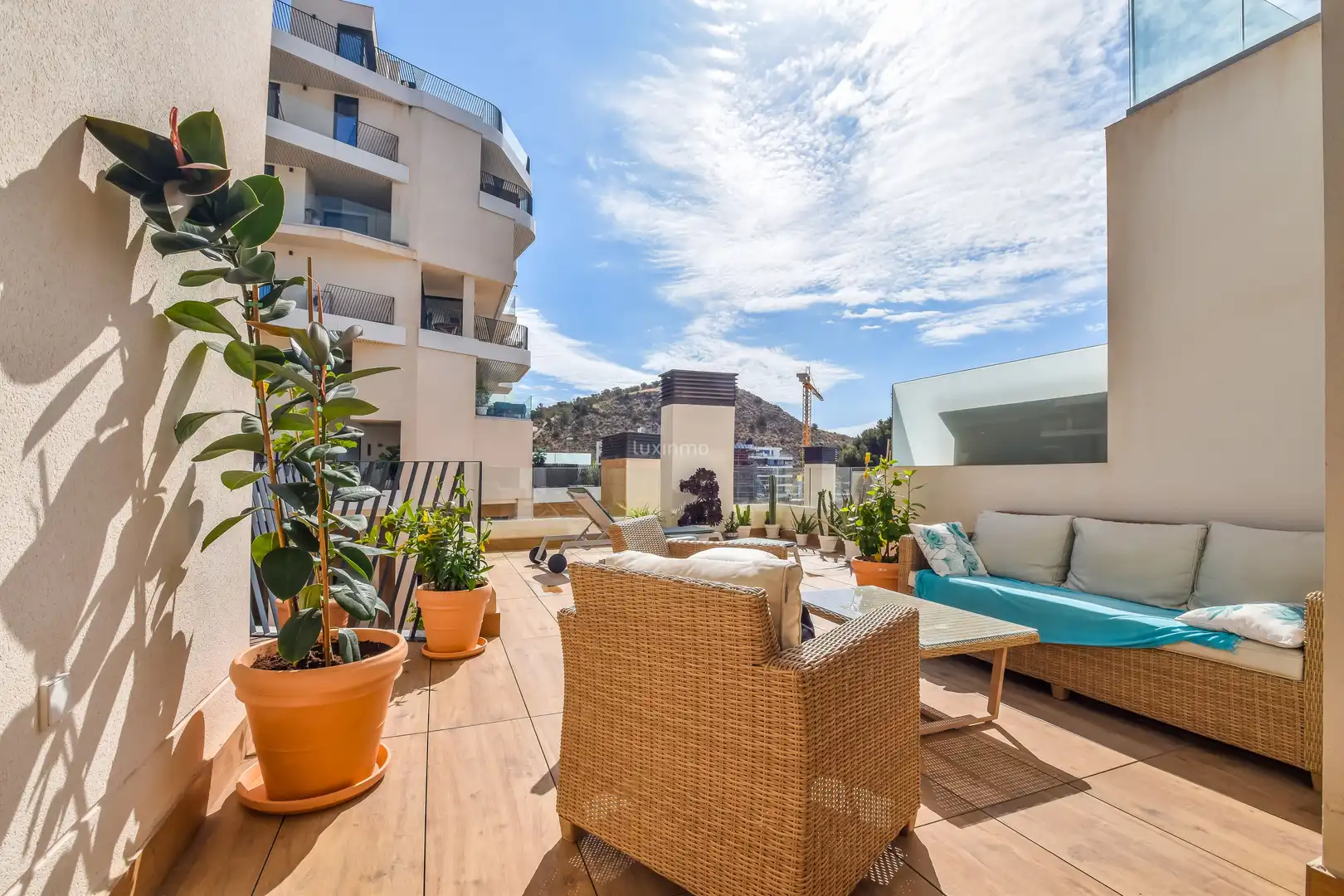 Terraza de Dúplex en venta en Villajoyosa / La Vila Joiosa con Aire acondicionado, Calefacción y Jardín privado