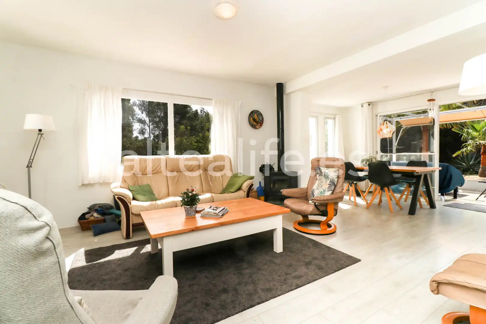 Living room of Houses for sale in Altea  with Air Conditioner, Private garden and Terrace