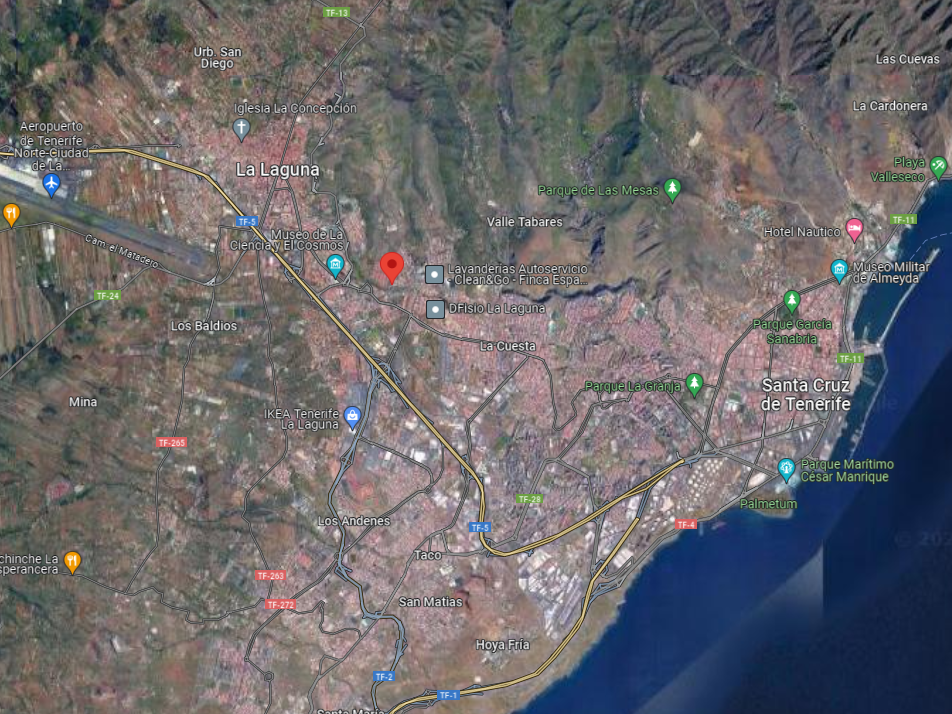 Vista exterior de Residencial en venda en San Cristóbal de la Laguna